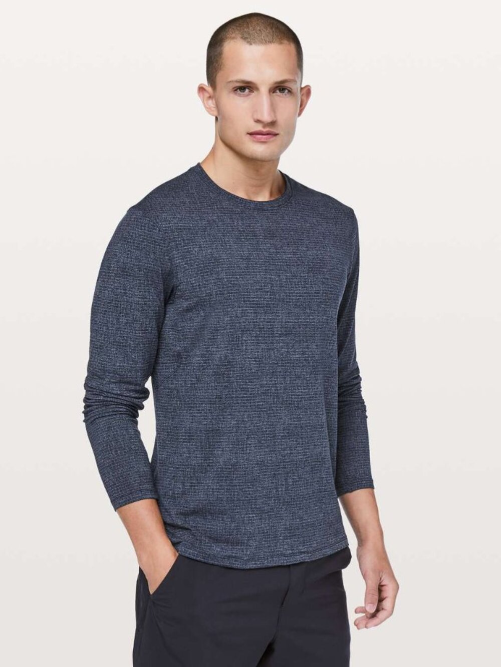 Lululemon Men's In Mind Long Sleeve - Navy